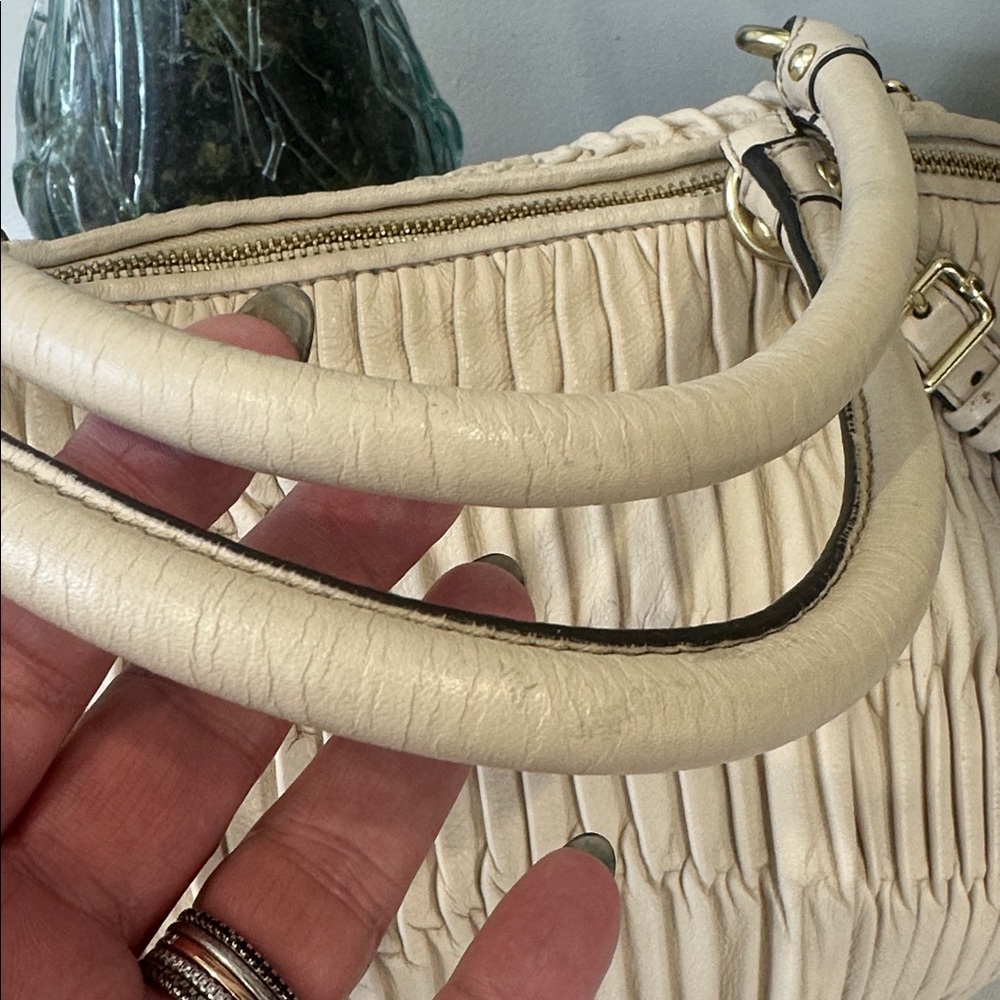 Coach Madison Ruched Leather Satchel - Picture 5 of 12